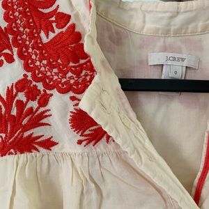 J Crew size 0 Embroidered tank